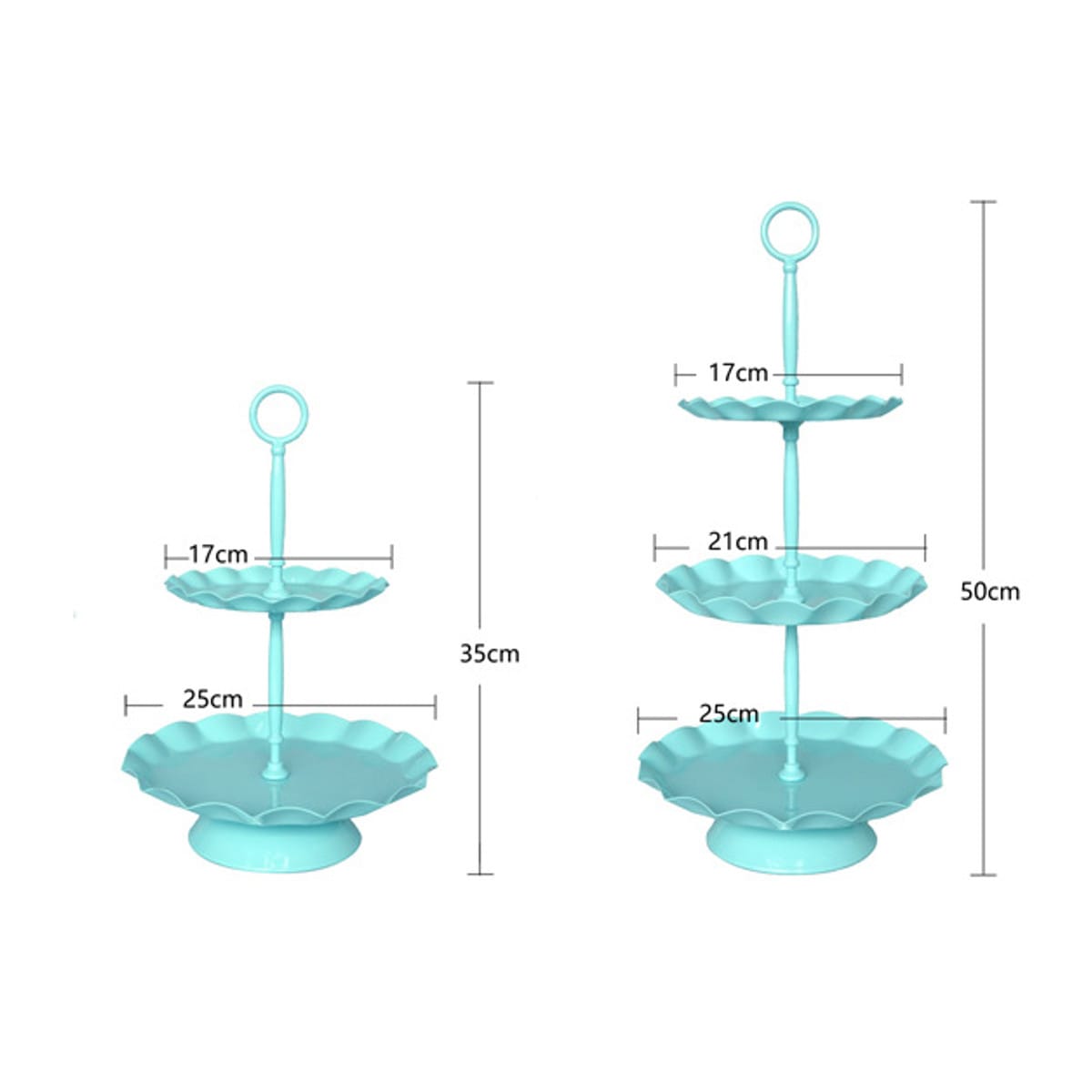 Blue Cake Holder Cupcake Stand - Party Decorations