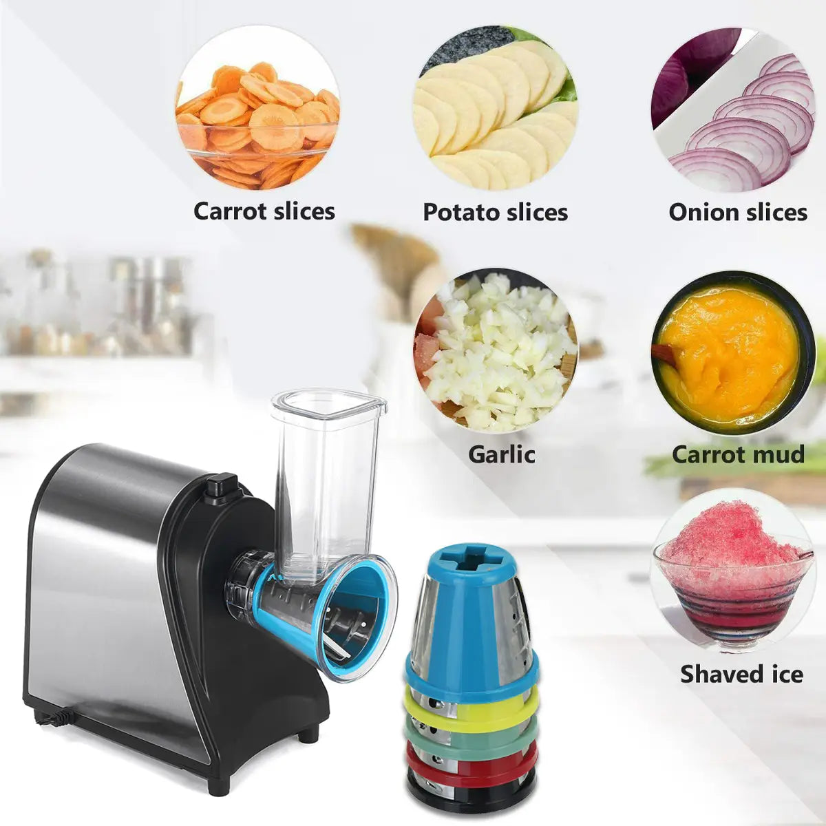 Electric Salad Maker Fruit Slicer Cutter