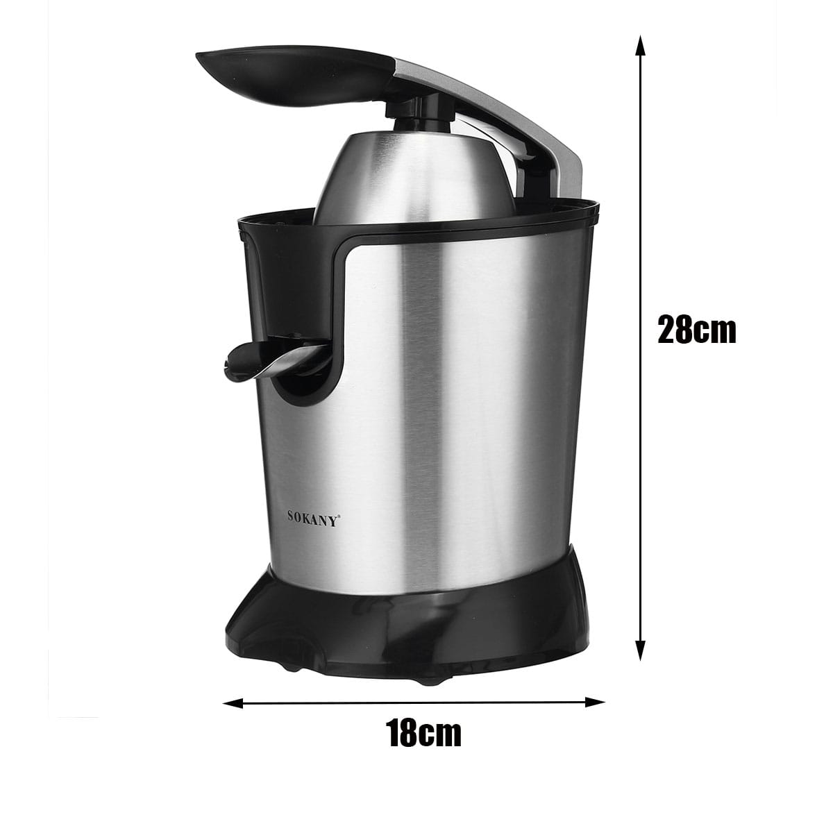 Sokany 618 Electric Juicer Portable Stainless Steel Fruit