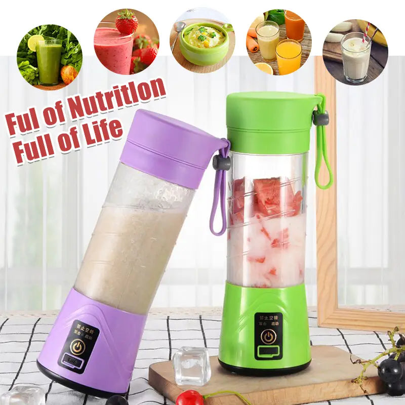 Portable Usb Juicer - 400ml Electric Smoothie Maker