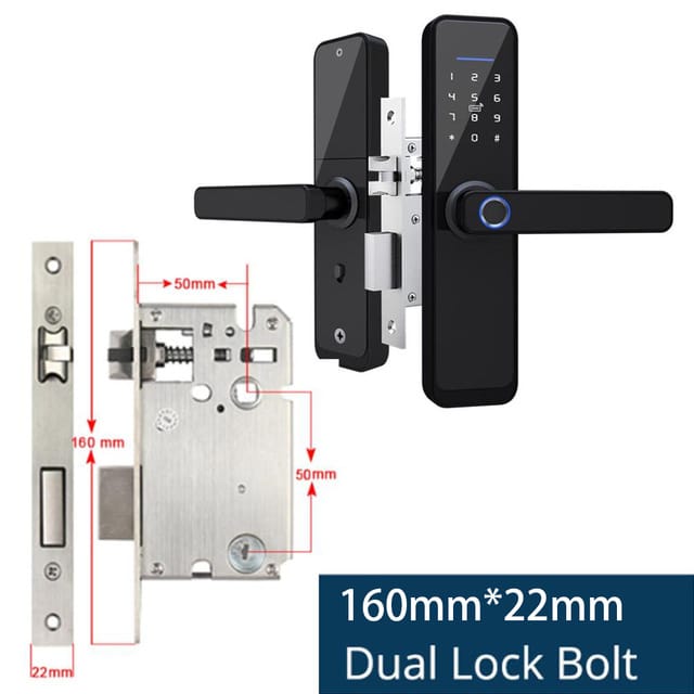 Tuya Wifi Smart Lock Core Cylinder Intelligent Security Door