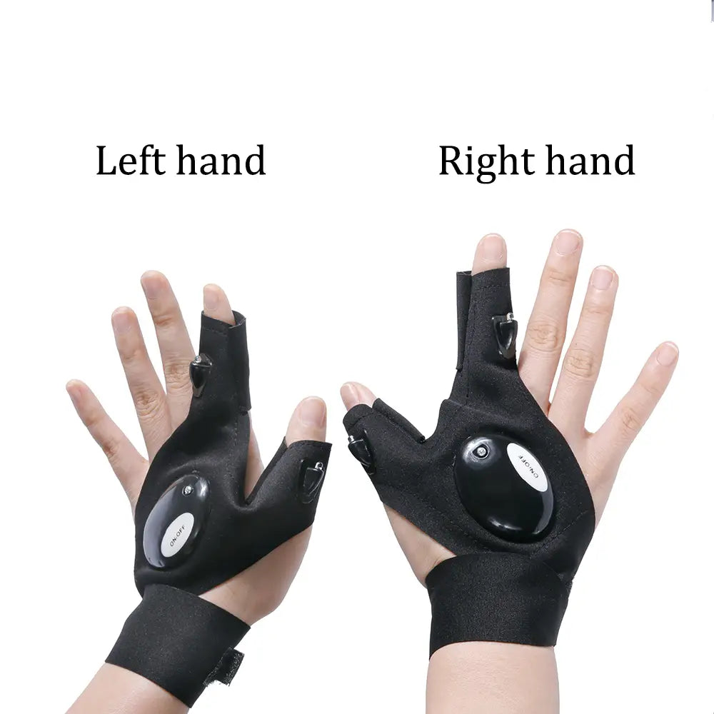 Lighting Waterproof Work Gloves With Led Light For Repair