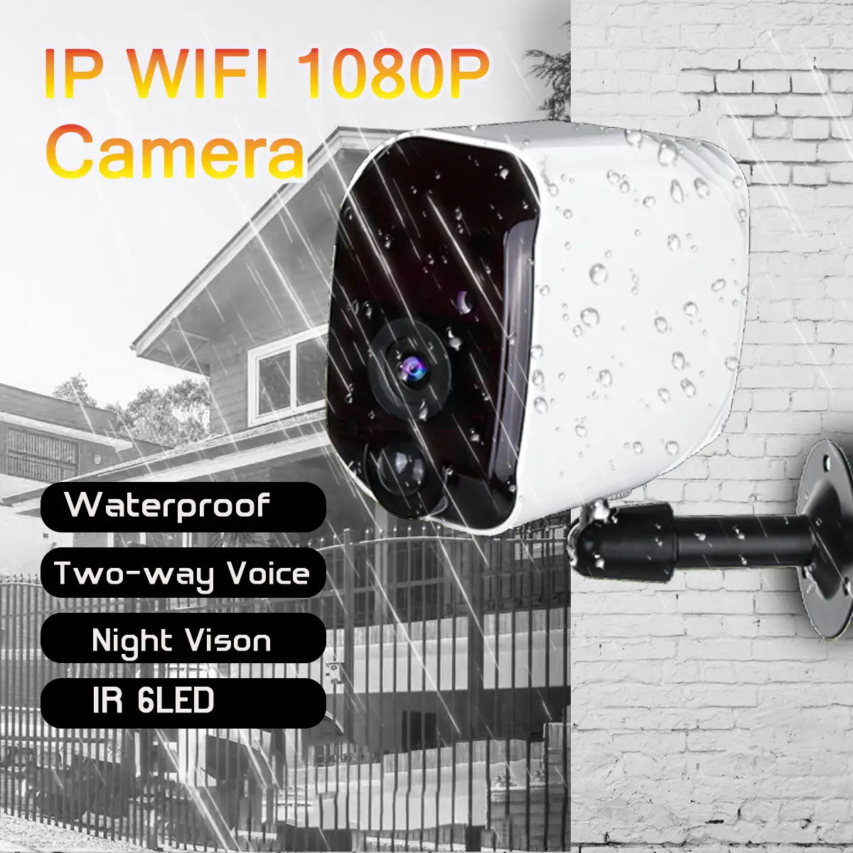 320 Hd 1080p Wifi Ip Camera Outdoor Cctv Home Security Ir