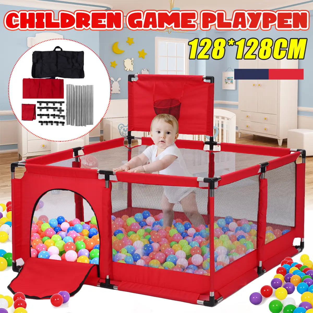 Kimbosmart Baby Playpens Children Game Balls Pool Basketball