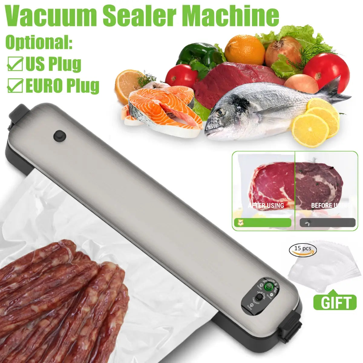 Household Vacuum Sealer Machine Seal Meal Food System