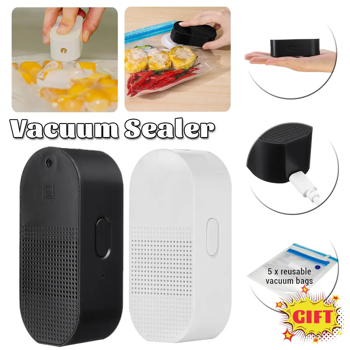 Portable Commercial Vacuum Sealer Seal a Meal Machine Saver