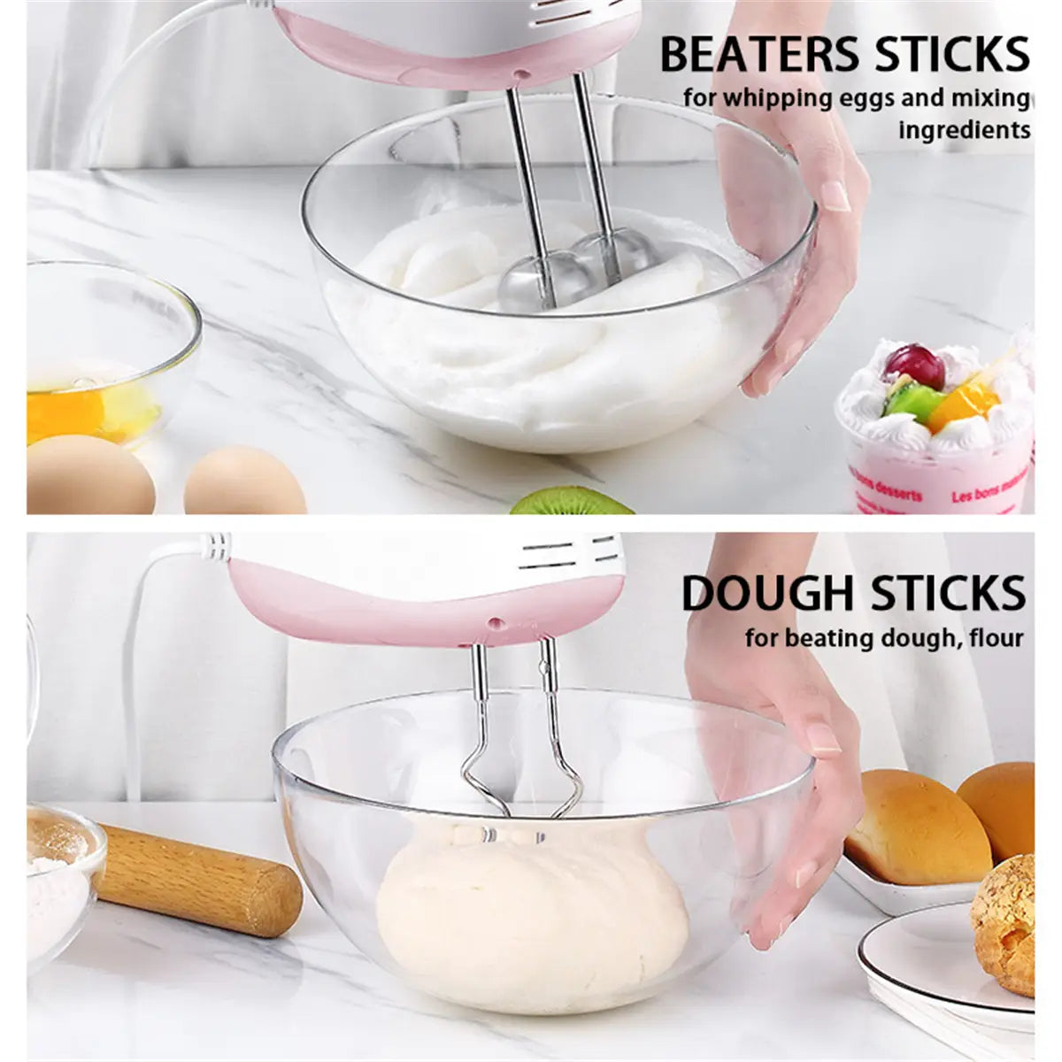 Electric Hand Mixer 5 Speed Handheld Food Beater Kitchen