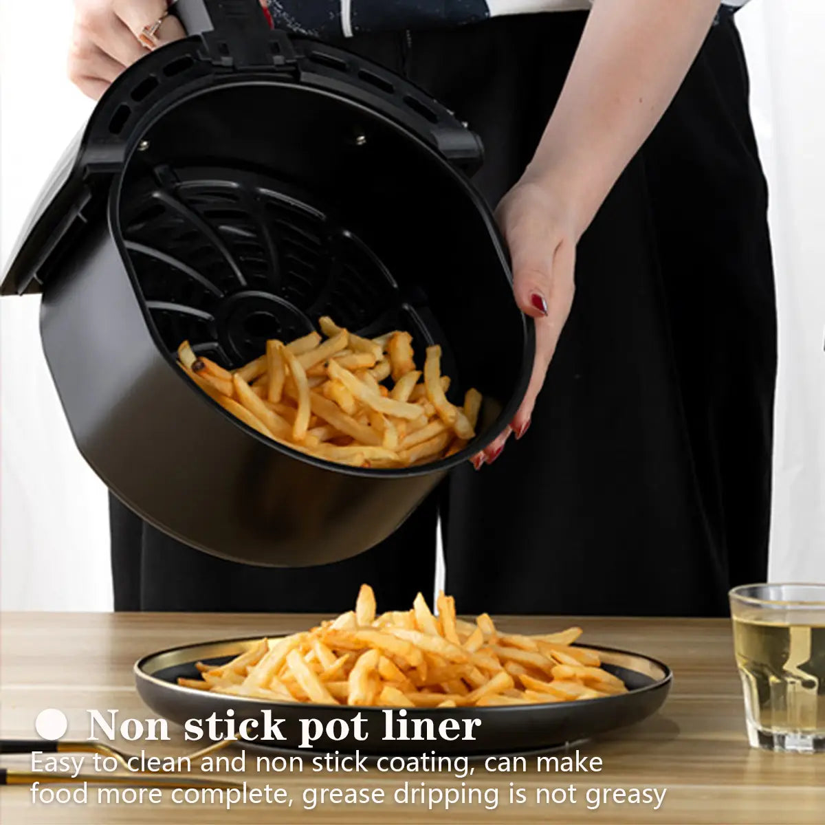 Electric Hot Air Fryer - 5.5l Oilless Cooker