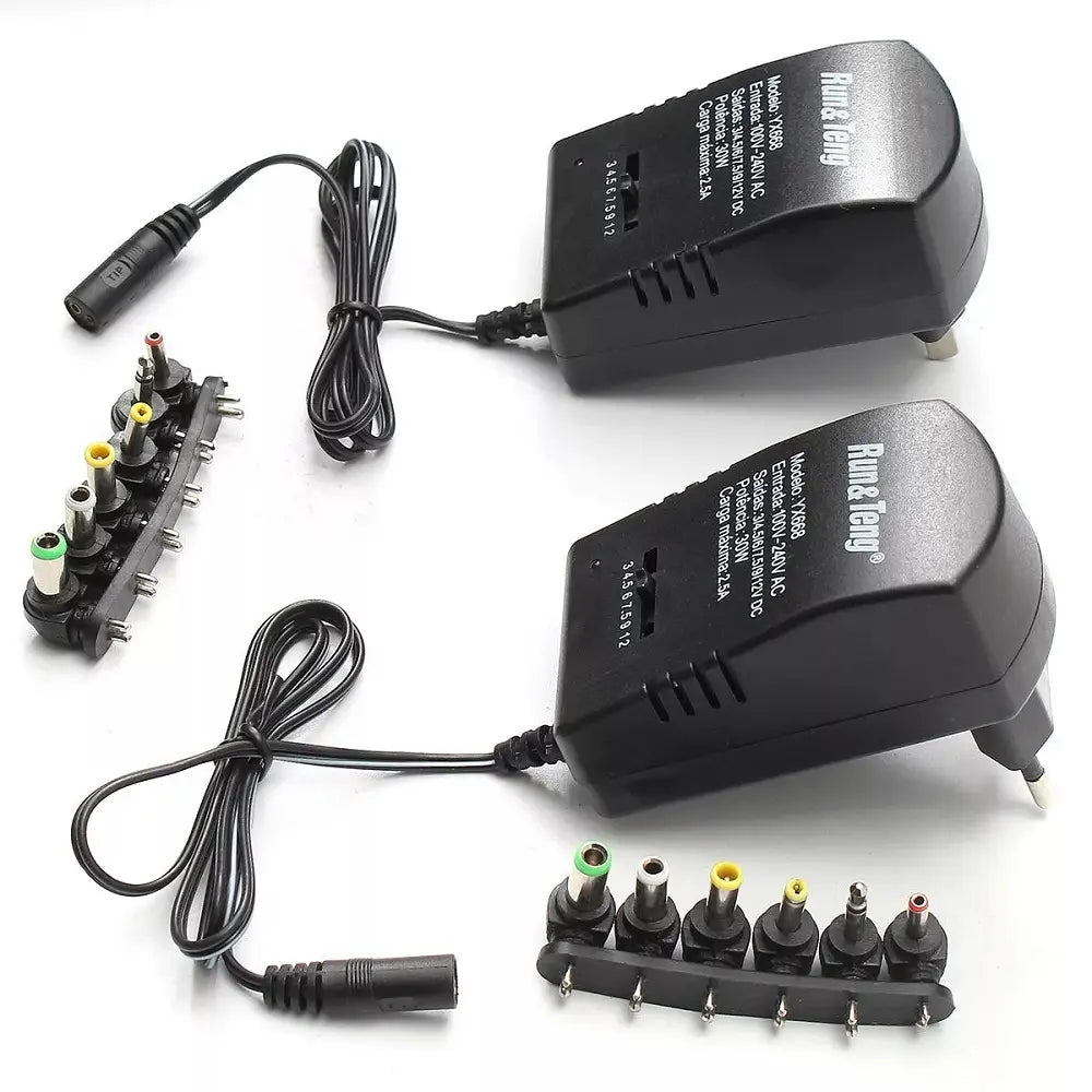 5pcs Us Plug Multi Voltage Power Adapter 2500ma 3v 4.5v 6v