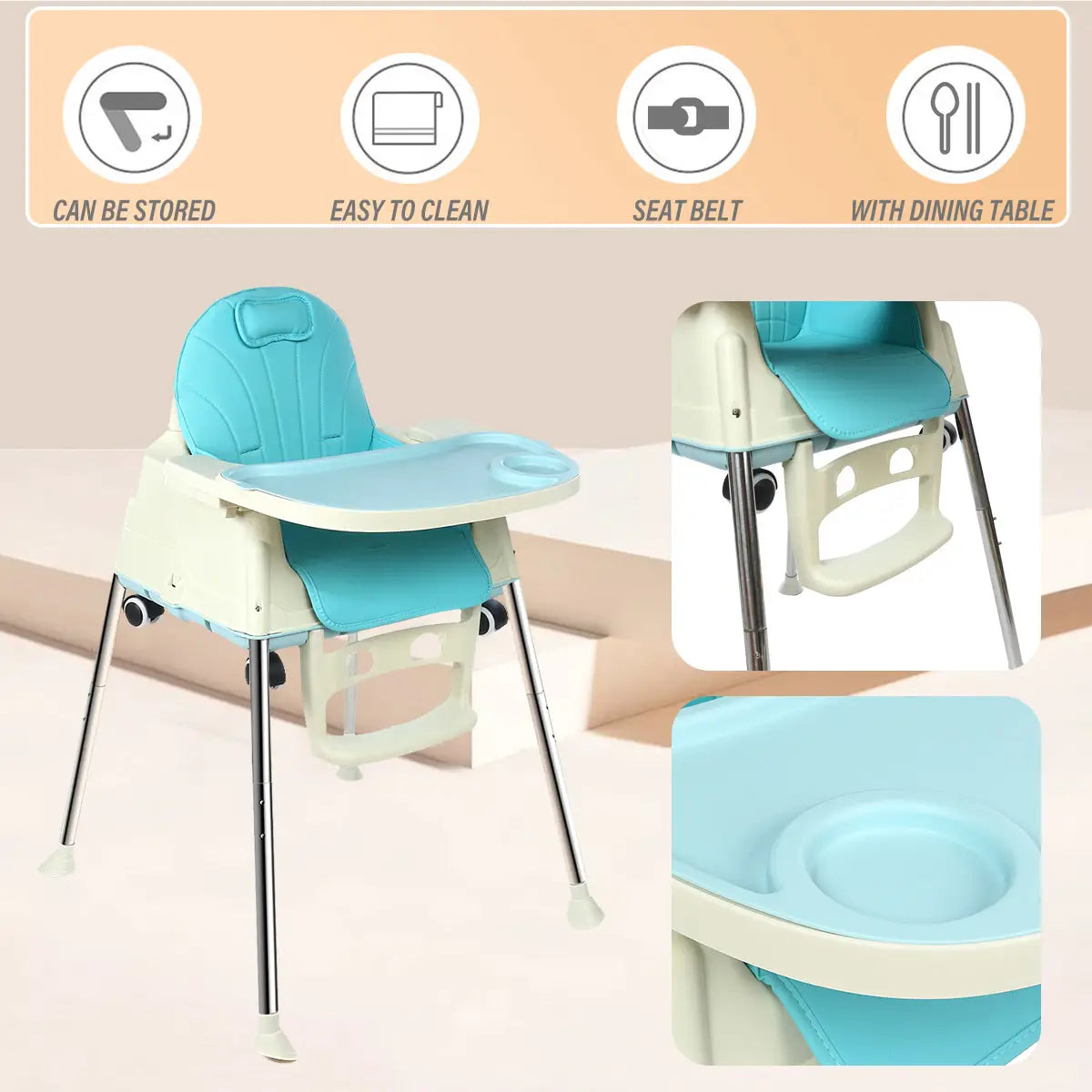 Children’s Dining Chair Baby Eating Table Bb Plastic