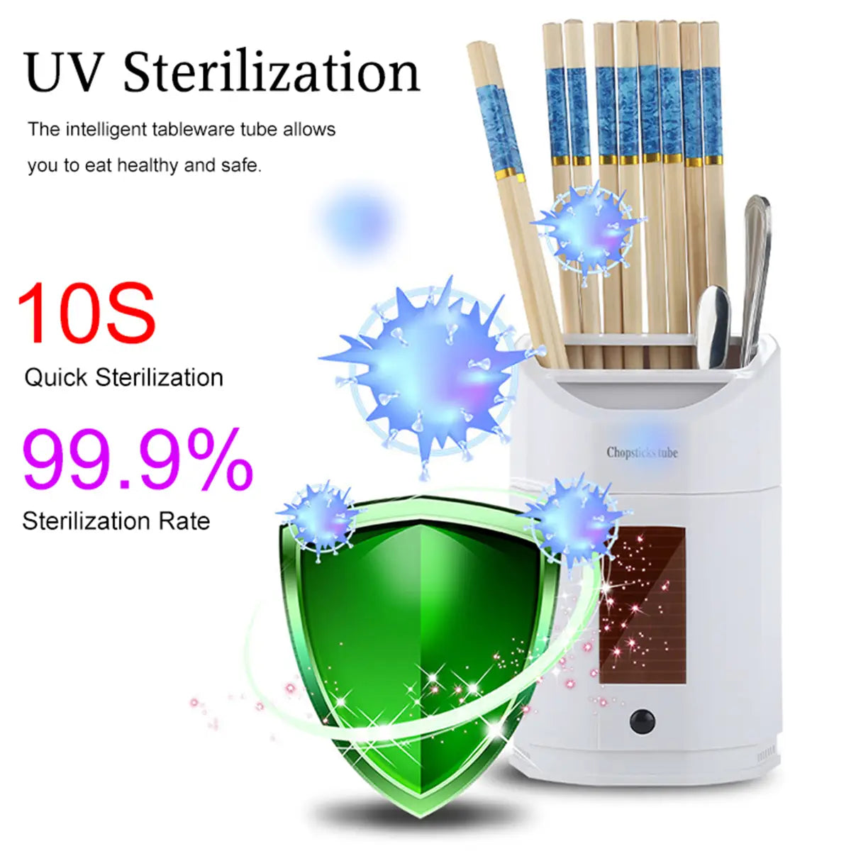Usb Uv Smart Disinfection Steriliser Fork Spoon Tableware