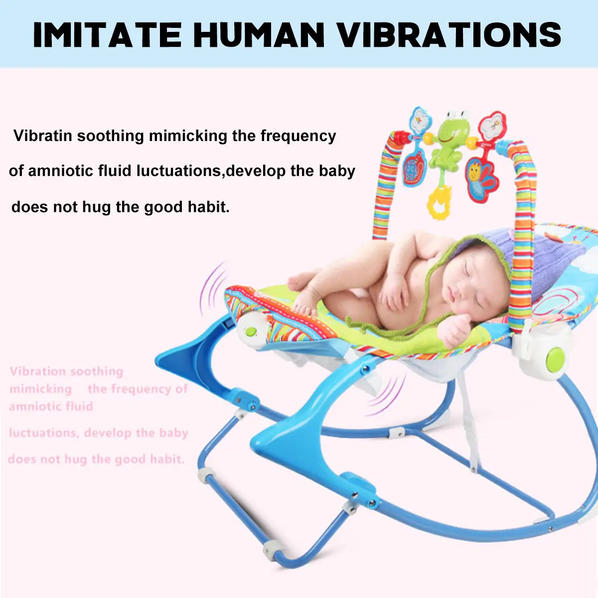 Multifunctional Lightweight Baby Cradling Chair Music