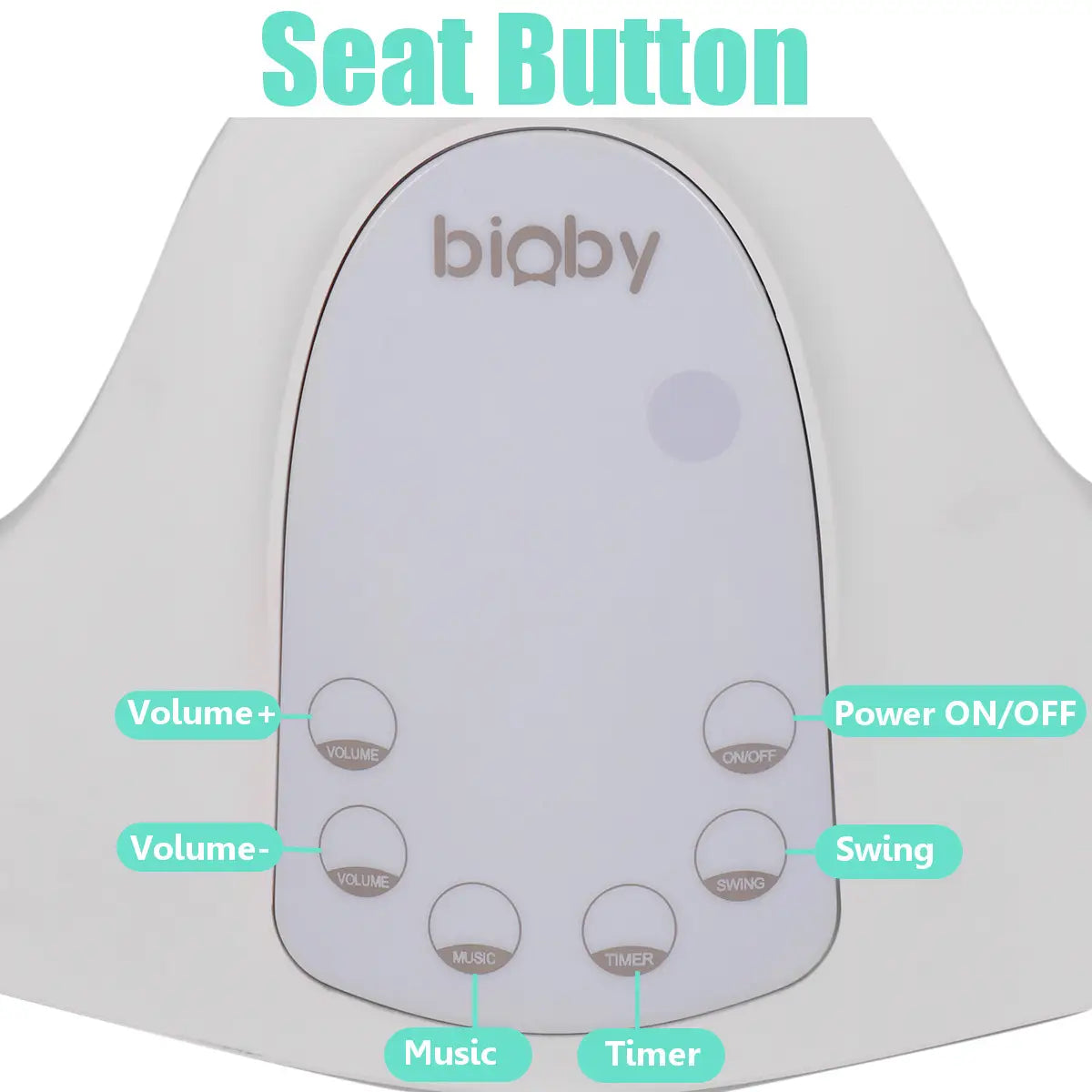 Bioby Electric Baby Swing Chair Bluetooth Music Remote