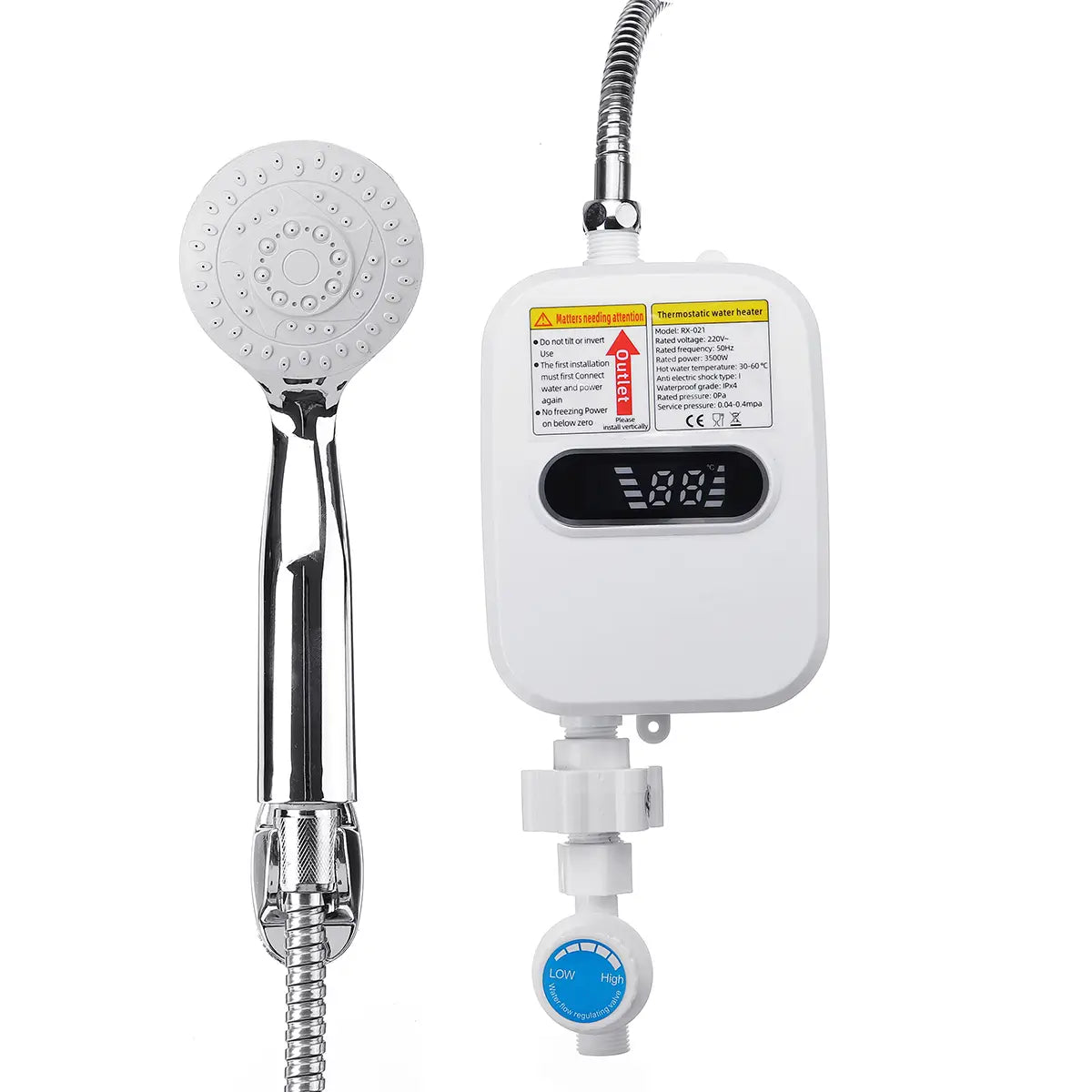 3500w Mini Instant Tankless Electric Shower Hot Water Heater