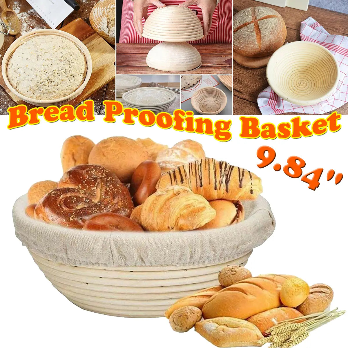 Round Bread Proofing Basket - Sourdough Baking Tool