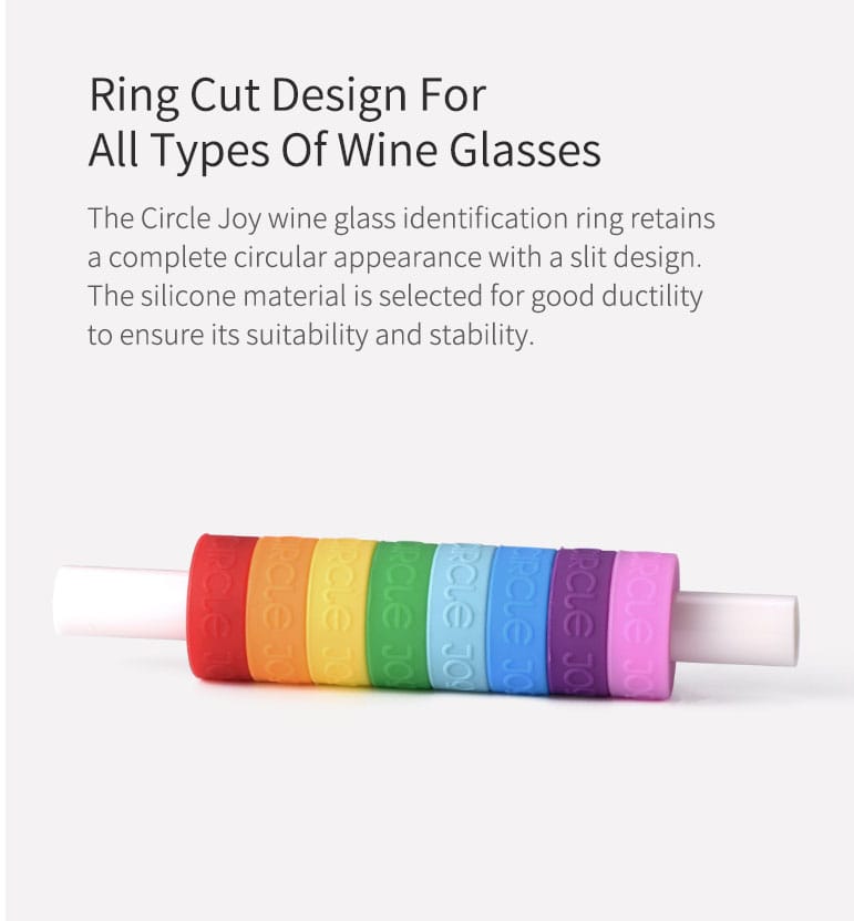 Circle Joy Rainbow Drinking Ring: 8 Colors Recognizer