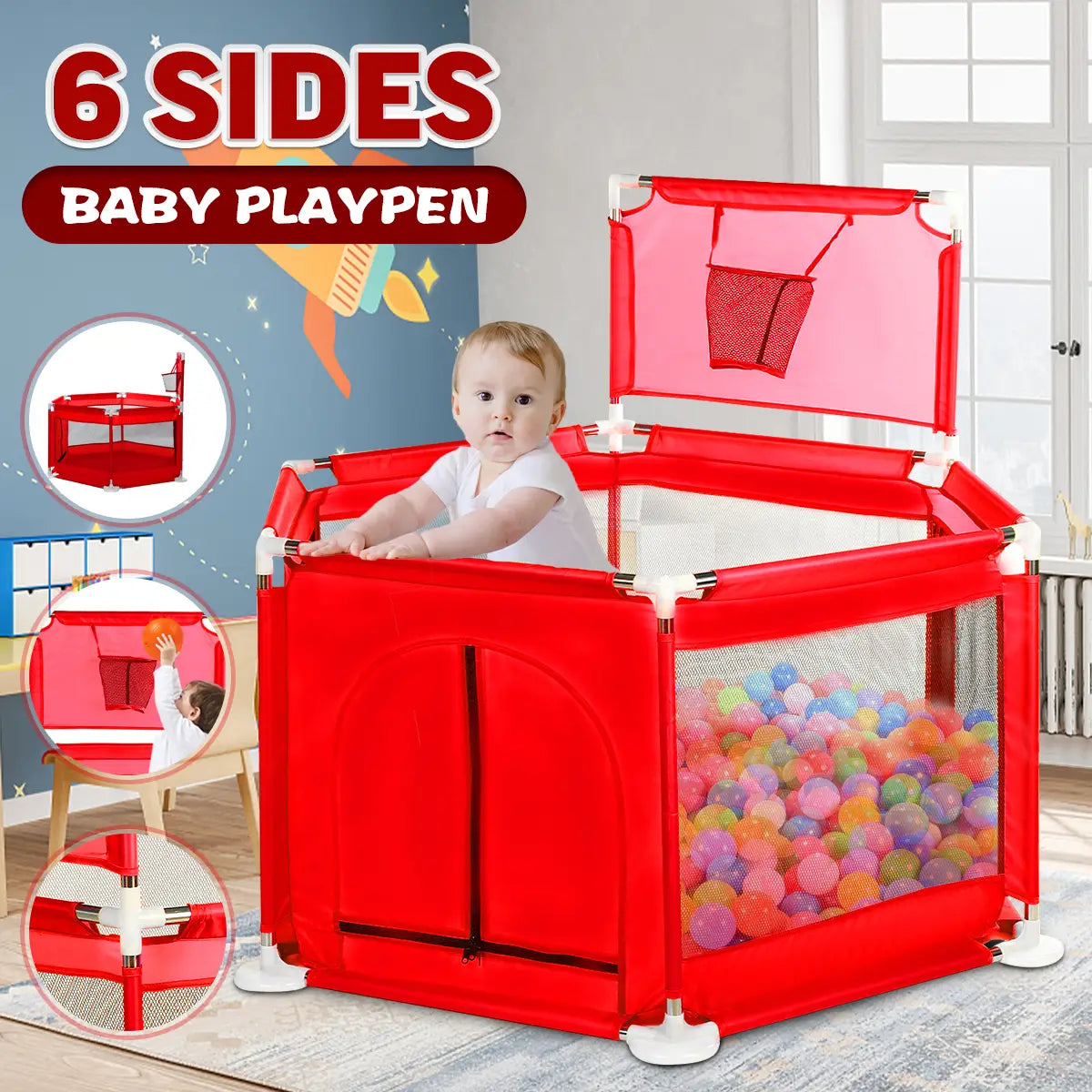 Playpen For Children Infant Fence Safety Barriers Children’s