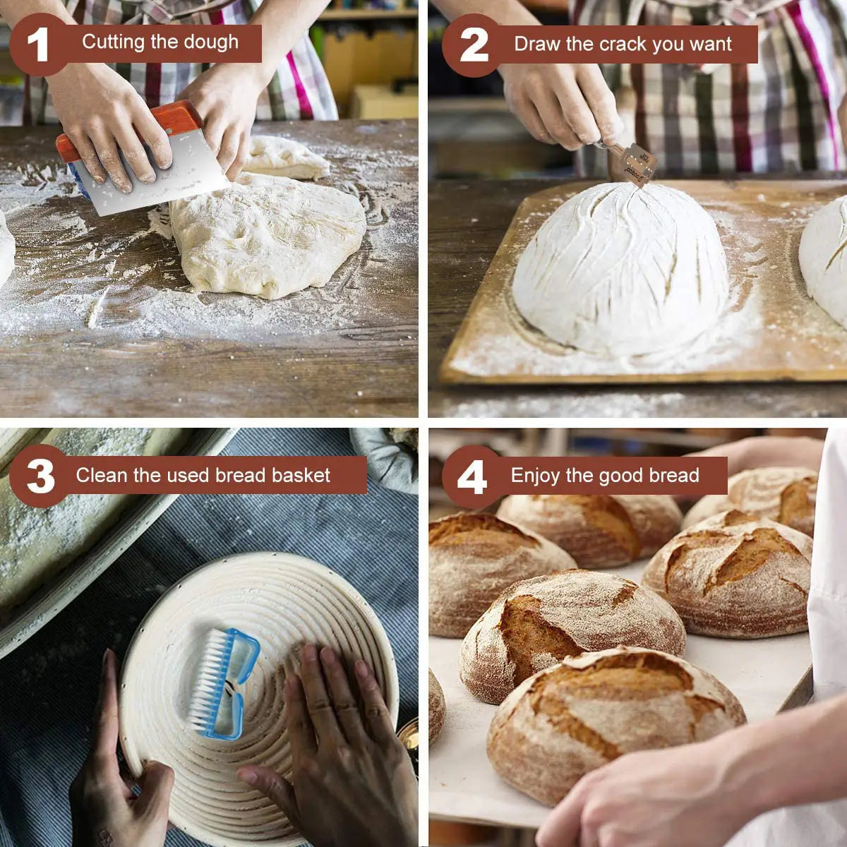 Oval Bread Proofing Basket Natural Dough Fermentation