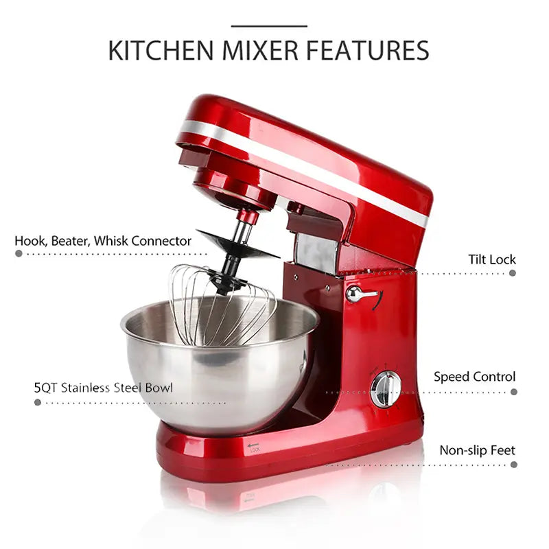5l Multifunctional Electric Food Stand Blender Mixer