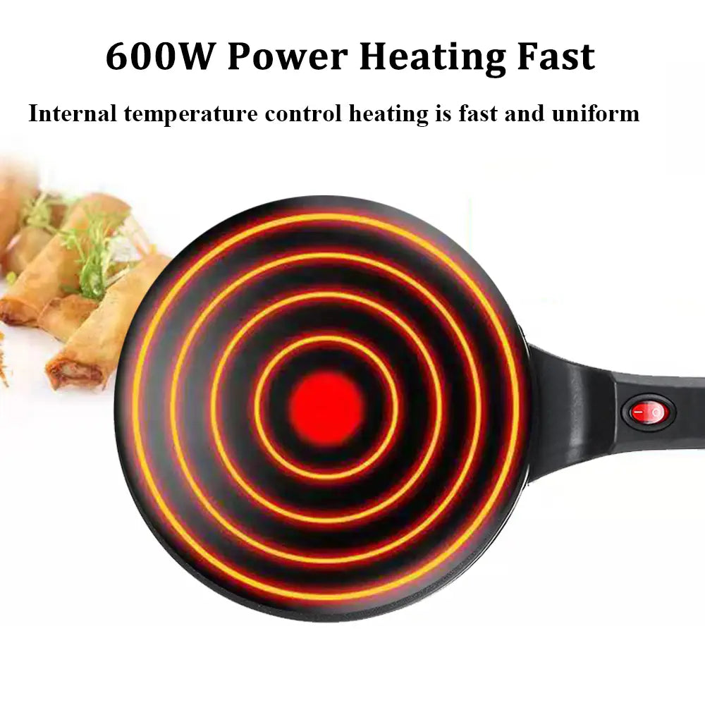 900w 220v Non-stick Electric Crepe Pizza Maker Pancake