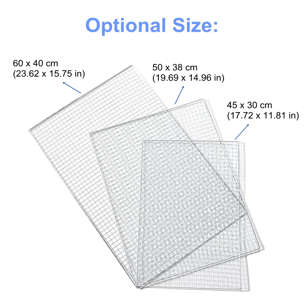 5pcs/set Bbq Grill Net Fish Vegetable Barbecue Steel Grid