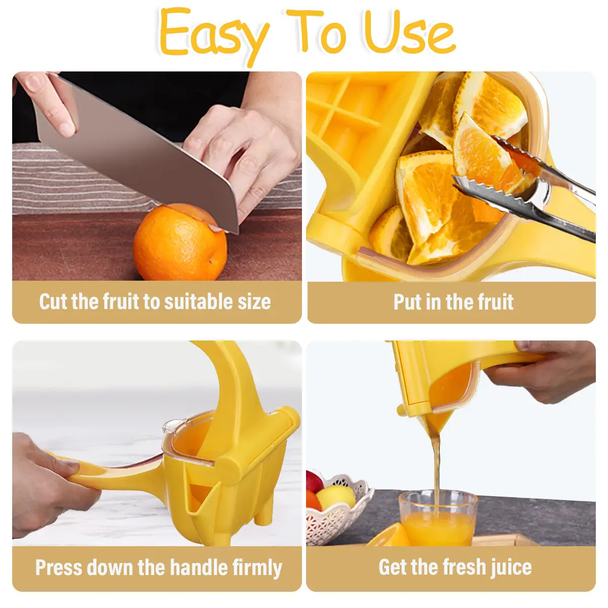 Anti-drip Fruit Juicer Removable Easy Clean