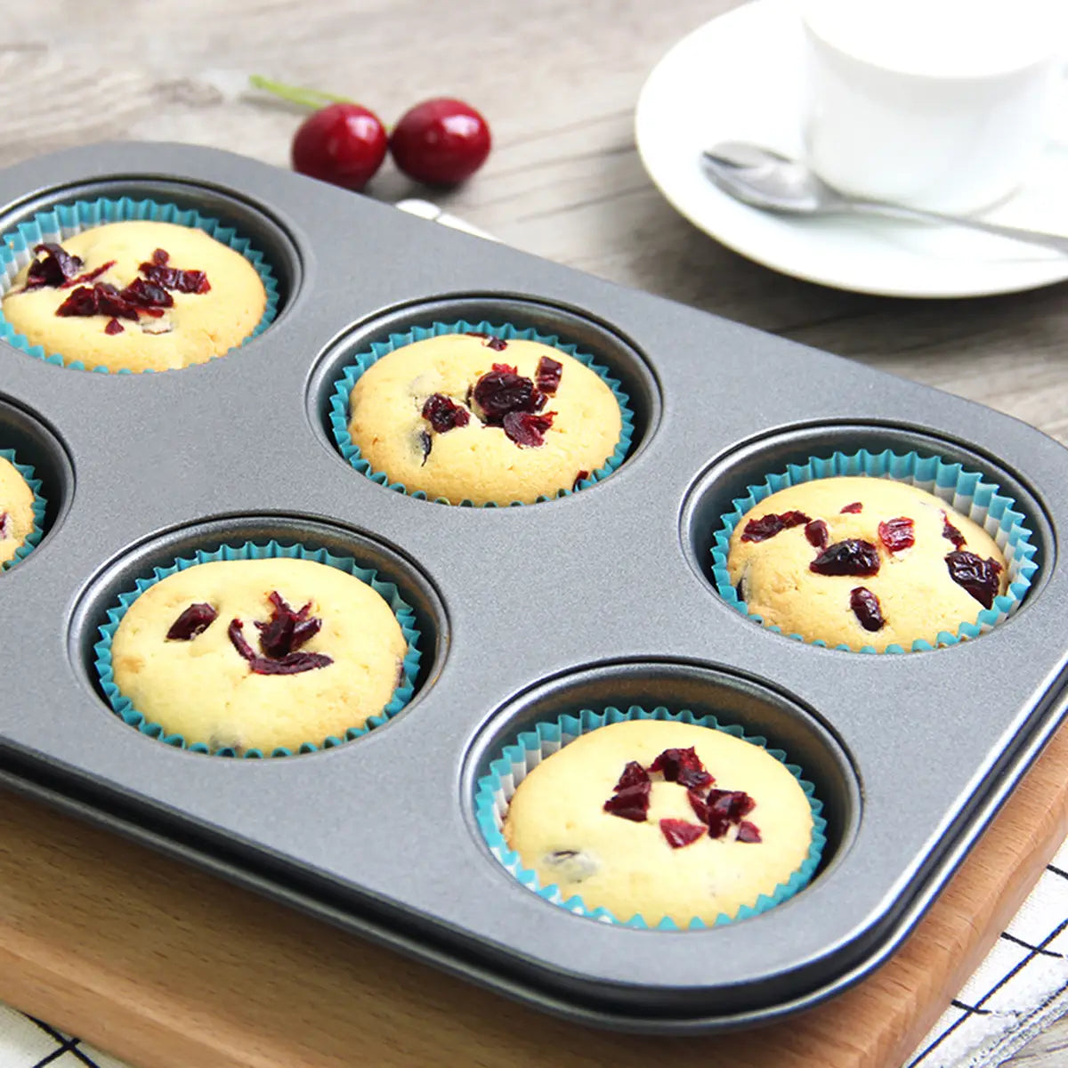 Muffin Pan - 6pc Round Bake Cup Cake Tray