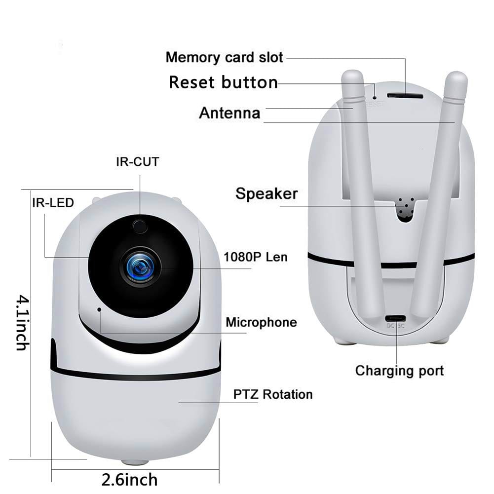 Guudgo 1080p 2mp Dual Antenna Two-way Audio Security Ip