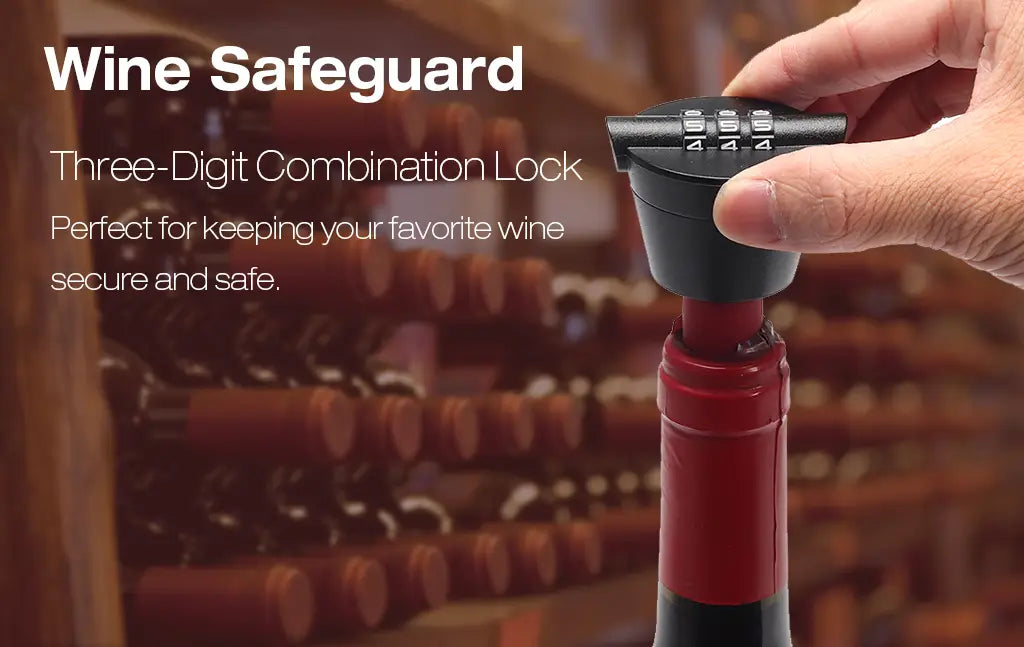 Wine Stopper Password Combination Lock Bottle