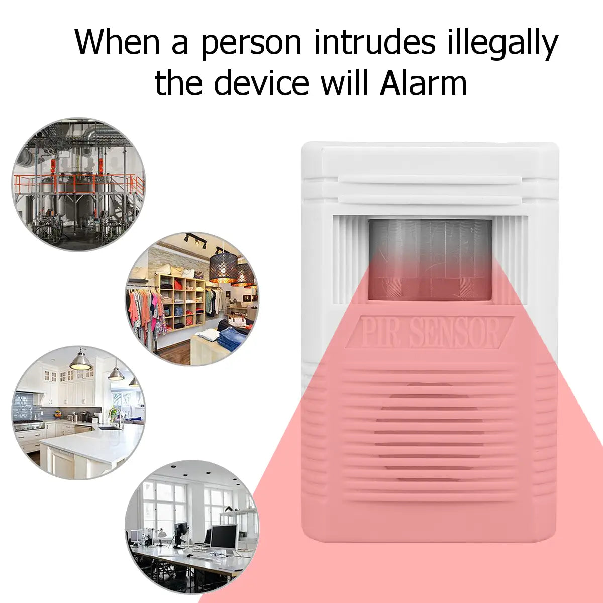 Wireless Pir Motion Sensor Burglar Alarm Ir Security System