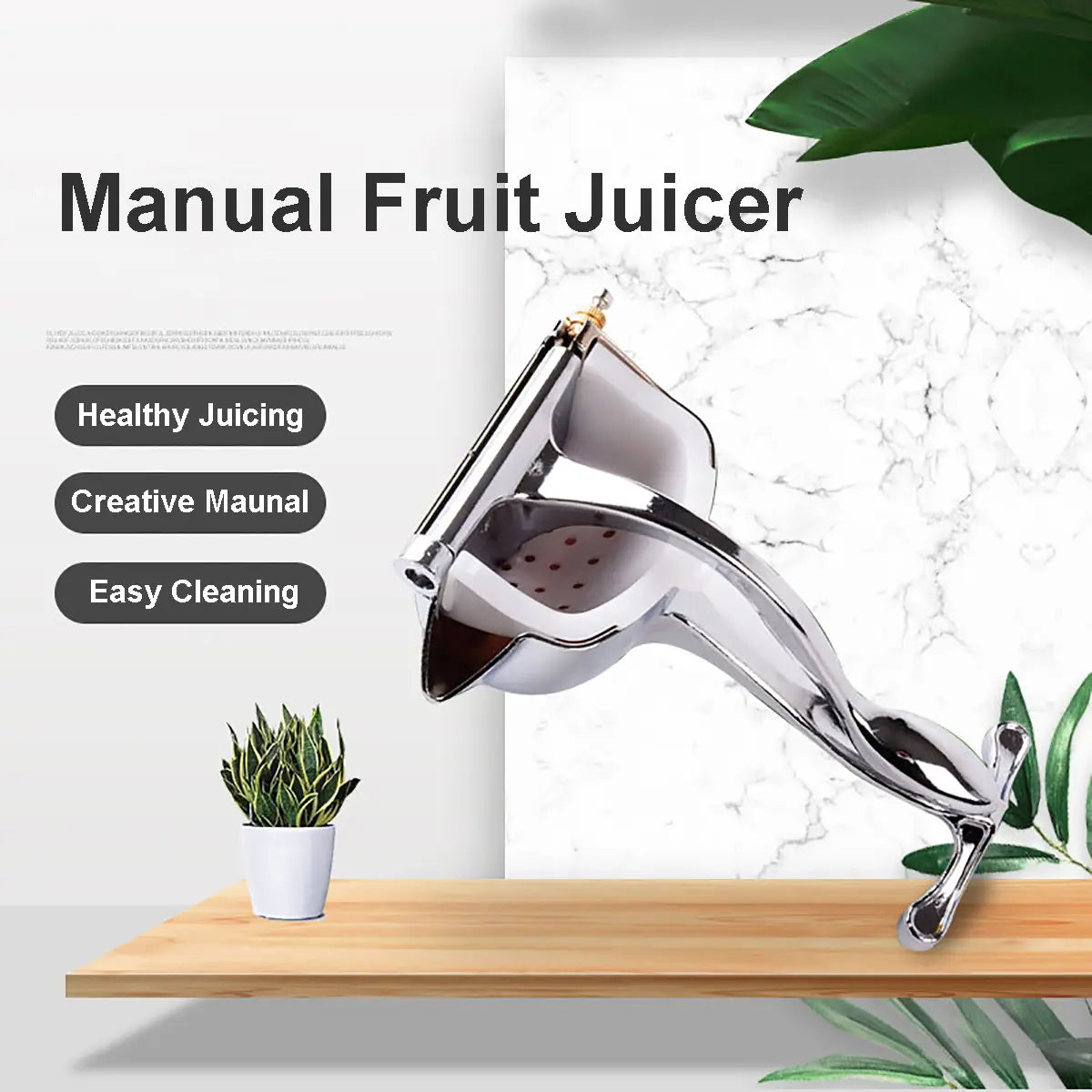 Manual Fruit Juicer Lemon Press Orange Squeezer Citrus