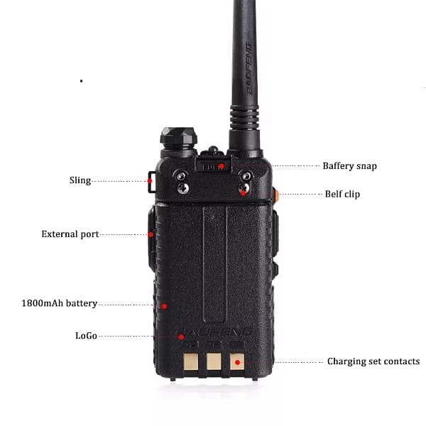 4pcs Baofeng Uv-5r Dual Band Handheld Transceiver Radio