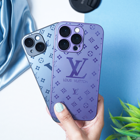 LV Pattern Glass Case - iPhone 