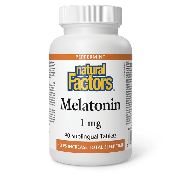 Natural Factors Melatonin 1mg (90 Sublingual Tablets)