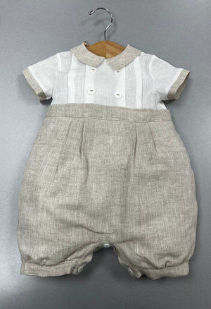 Bimbalo  babyboy linen  romper 6591 - labavettainc