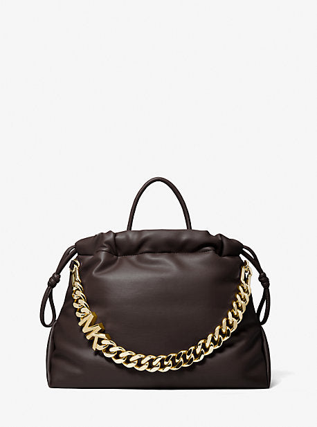 Lina Medium Logo Faux Leather Tote Bag – Michael Kors Pre-Loved