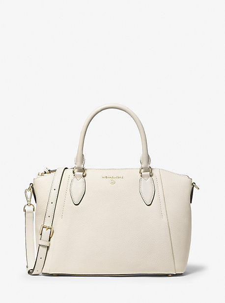 Michael Kors Marilyn Medium Saffiano Leather Satchel White ONE SIZE • Price  »