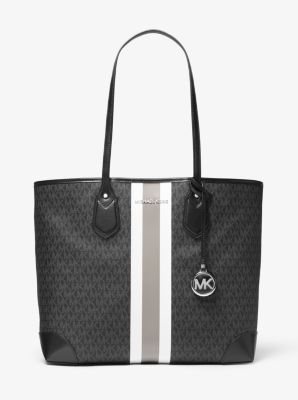 MICHAEL Michael Kors Eva Large Two-Tone Graphic Logo Tote Bag