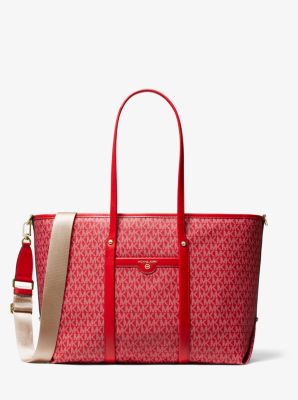 Michael Kors Eva Large Signature Logo Stripe Tote - Farfetch