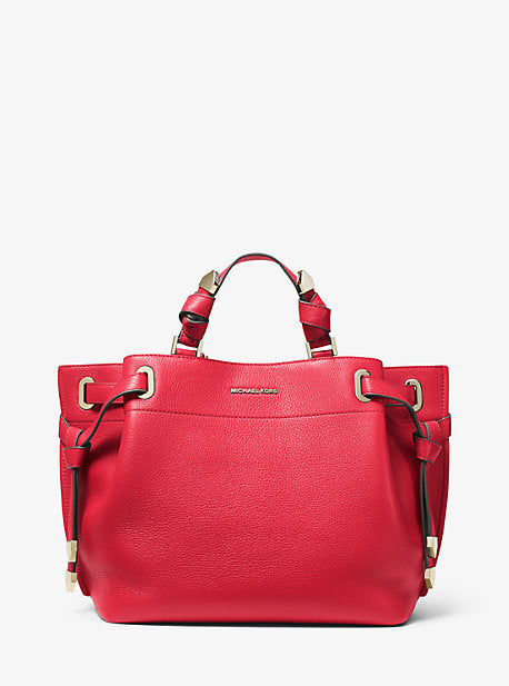 Edith Small Saffiano Leather Satchel