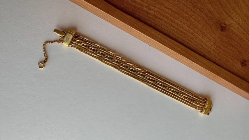 golden chain vintage bracelet
