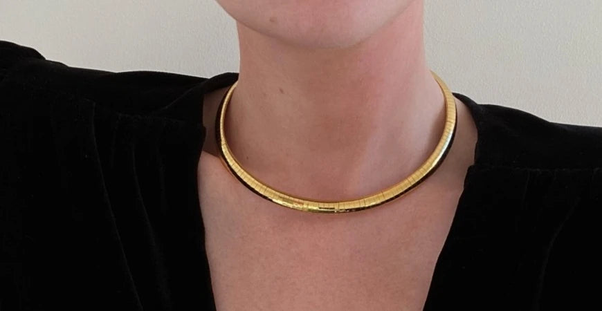 golden collar necklace