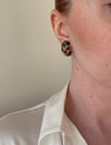 Vintage colourful enamel clip on earrings - Cecilia Vintage