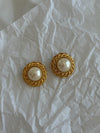 Vintage Elegant Pearl clip Earrings - Cecilia Vintage