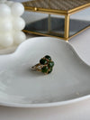 Vintage Emerald green dead stone Ring - Cecilia Vintage