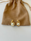 Vintage Pearl clip earrings - Cecilia Vintage