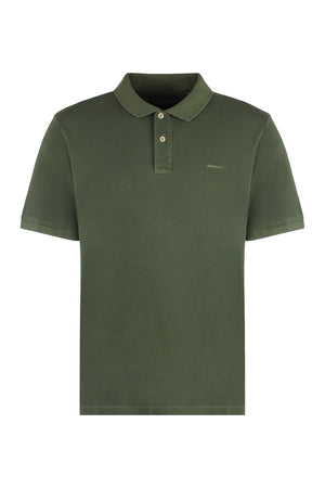 Cotton-piqué polo shirt-0