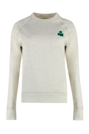 Cotton crew-neck sweatshirt-0