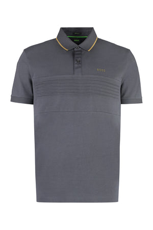 Short sleeve cotton polo shirt-0