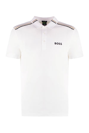 Boss x Matteo Berrettini - Techno jersey polo shirt-0